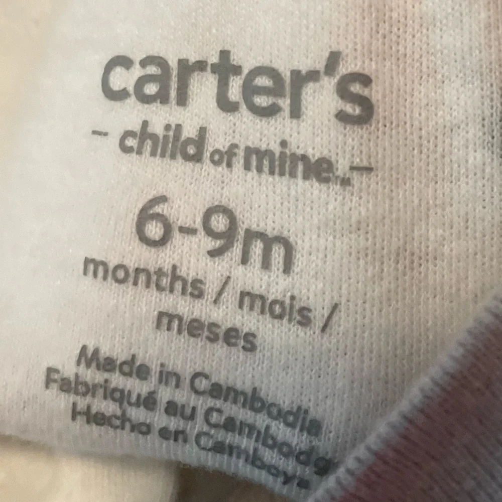 Carter's White and Gray Koala Footie size 6/9M